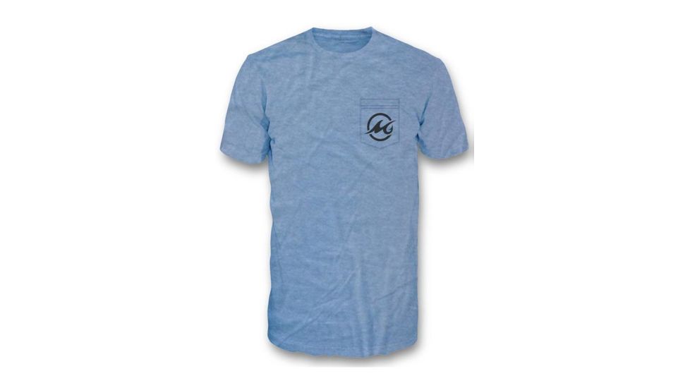 Mojo Sportswear Company Buffalo Stamp Short Sleeve Pocket T-Shirt - Mens, Heron Blue, 2XL, HRNBL - 2XL - MSBSPT