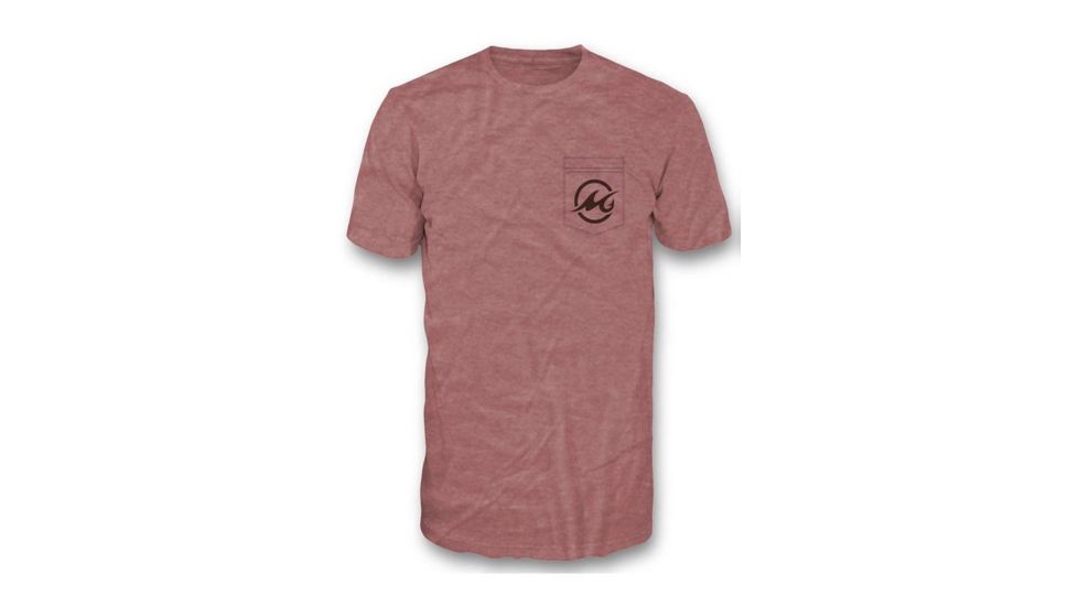 Mojo Sportswear Company Buffalo Stamp Short Sleeve Pocket T-Shirt - Mens, Redfish, Extra Small, Redfish - XS - MSBSPT