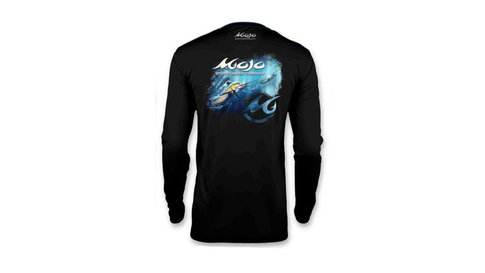 Mojo Sportswear Company Fins Up Tails Down Marlin Scene Wireman X - Mens, Octopus Ink, 2XL, OCTIN - 2XL - FNTDMS WRMN X