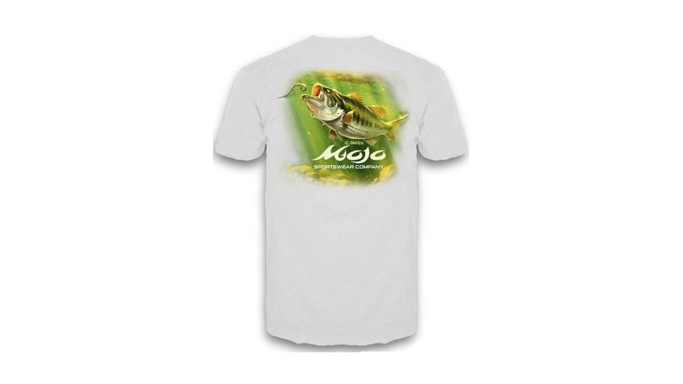 Mojo Sportswear Company Gulp, Slurp, Swallow Bass Scene Short Sleeve Pocket T - Shirt - Mens, White Caps, 2XL, WHTCP - 2XL - MSGSSBST