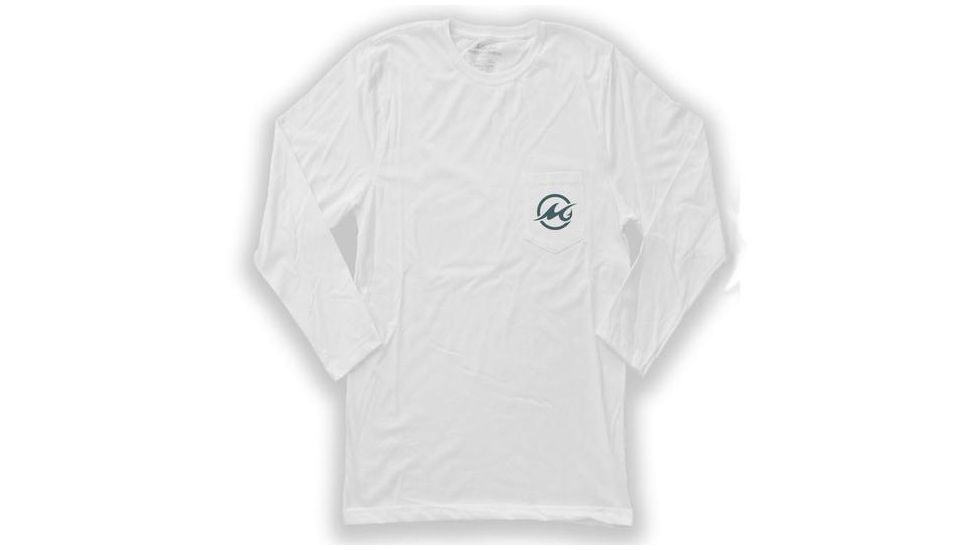 Mojo Sportswear Company Horizon Catch Tee LS - Mens, White Caps, Large White Caps - L - Mojo Horizon Catch Tee LS