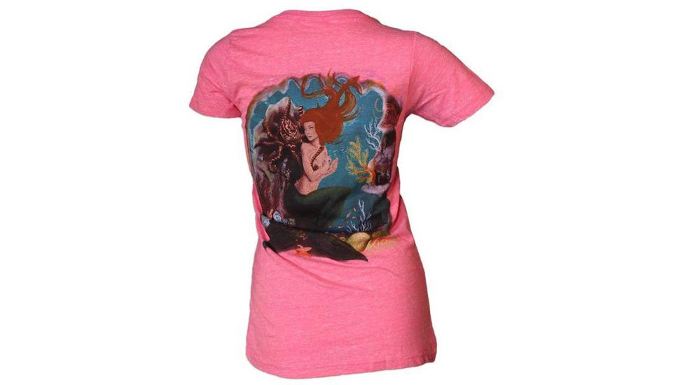 Mojo Sportswear Company Mermaid V-Neck Shirt - Womens, Bleached Salmon, 2XL, BLCHS - 2XL - MVNT