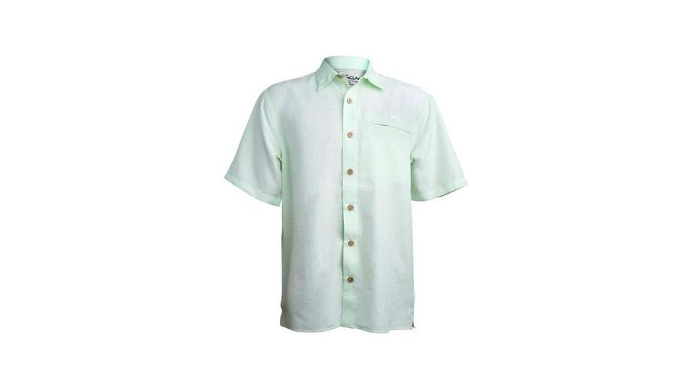 Mojo Sportswear Company Mr. Big Sport Check Performance Shirt Short Sleeve - Mens, Sea Oat, Large, Sea Oat - L - MBSCPRFSHTSS