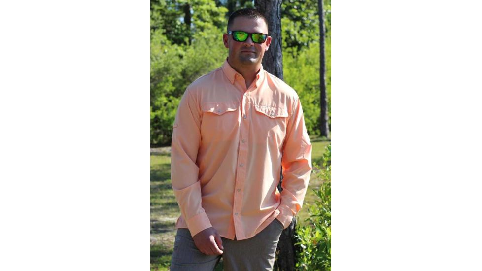Mojo Sportswear Company Mr. Cool Ultimate Technical Fishing Shirt Long Sleeve - Mens, Sailor Sunset, Large, SLSNST - L - MCUTFSHTLS