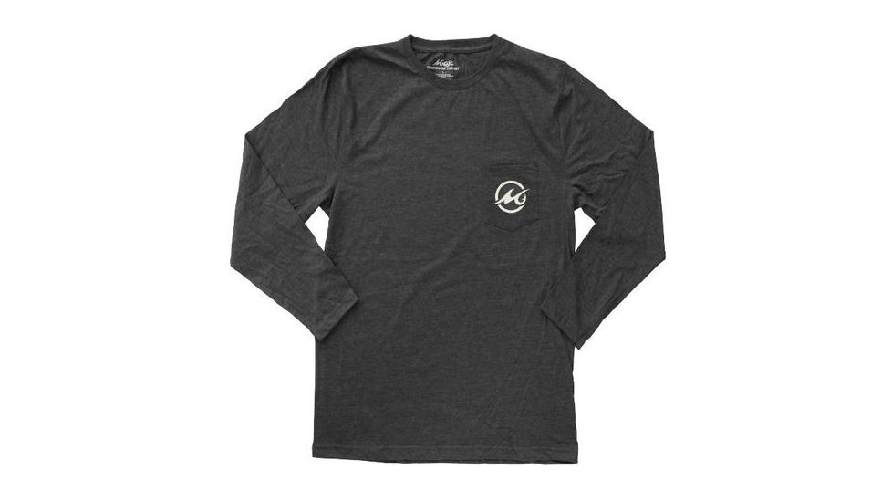 Mojo Sportswear Company Patriot Crest Tee LS - Mens, Octopus Ink, Medium, OCTIN - M - MPCT LS