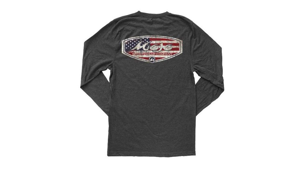 Mojo Sportswear Company Patriot Crest Tee LS - Mens, Octopus Ink, Large Octopus Ink - L - Mojo Patriot Crest Tee LS