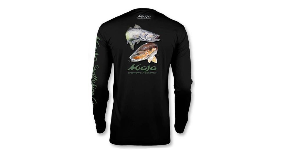 Mojo Sportswear Company Performance Fish Wireman X Redfish/Trout - Mens, Octopus Ink, Large, OCTIN - L - PRPFWRMNXRT