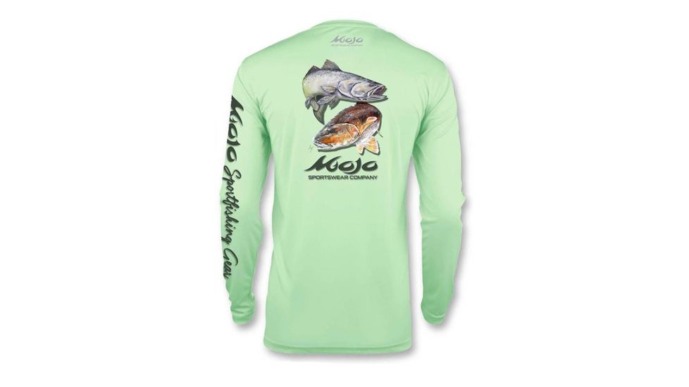 Mojo Sportswear Company Performance Fish Wireman X Redfish/Trout - Mens, Sea Oat, Extra Large, Sea Oat - XL - PRPFWRMNXRT