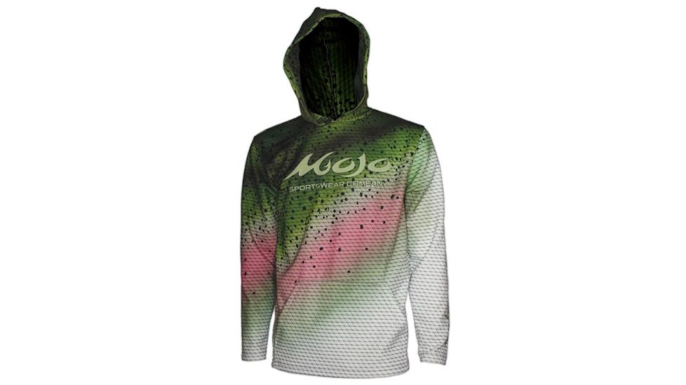 Mojo Sportswear Company Performance Hoodie - Mens, Rainbow Trout, Small, RBW Trout - S - PRF Hoodie