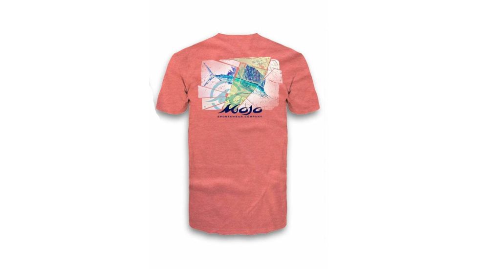 Mojo Sportswear Company Sailfish Shatter Tee - Mens, Bleached Salmon, Large Bleached Salmon - L - Mojo Sailfish Shatter Tee