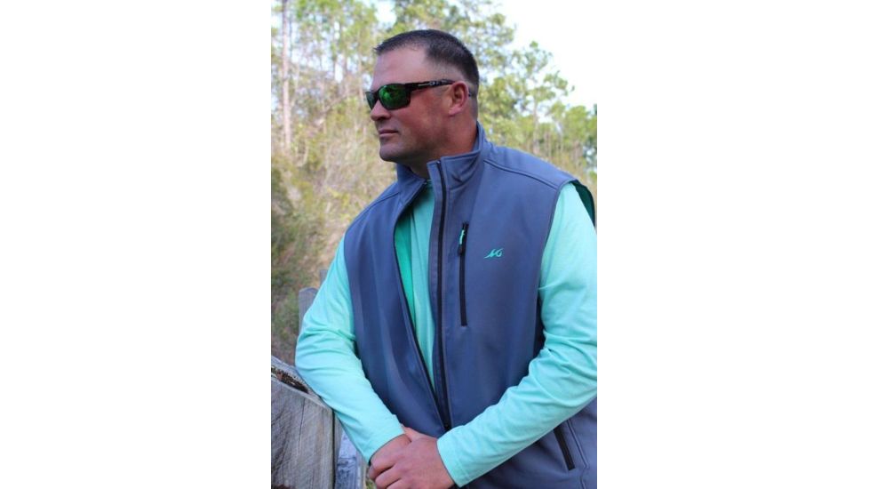 Mojo Sportswear Company Slough Creek Softshell Vest - Mens, Sharkskin Grey, Large, SHRGR - L - SLGSVS