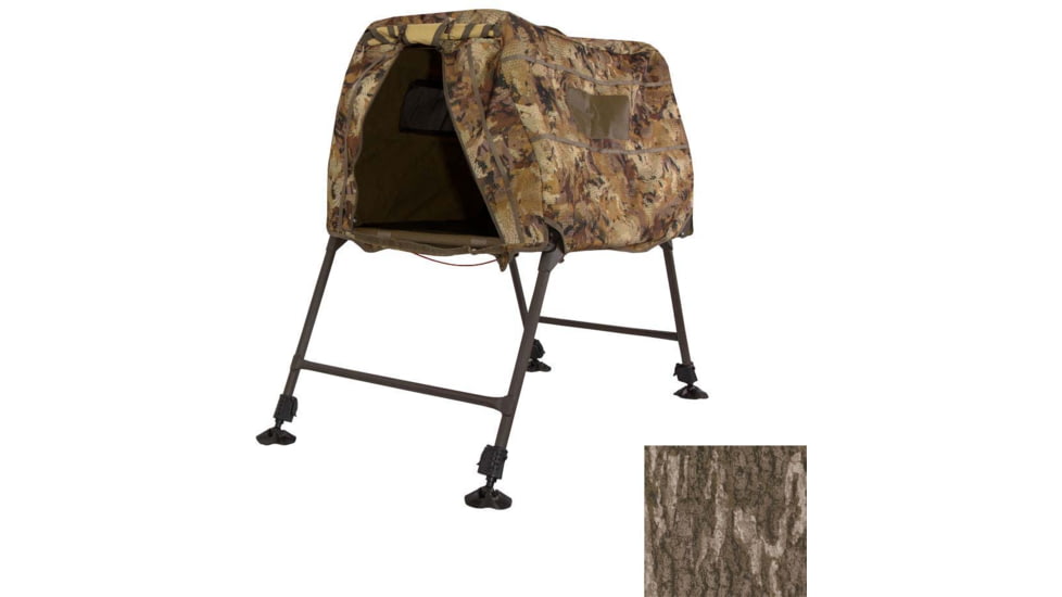 Higdon Outdoors MOmarsh Invisi-Lab Dog Blind, Adjustable Legs, 24in to 34in Height, Mesh Bottom, Mossy Oak Original Bottomland, 34016