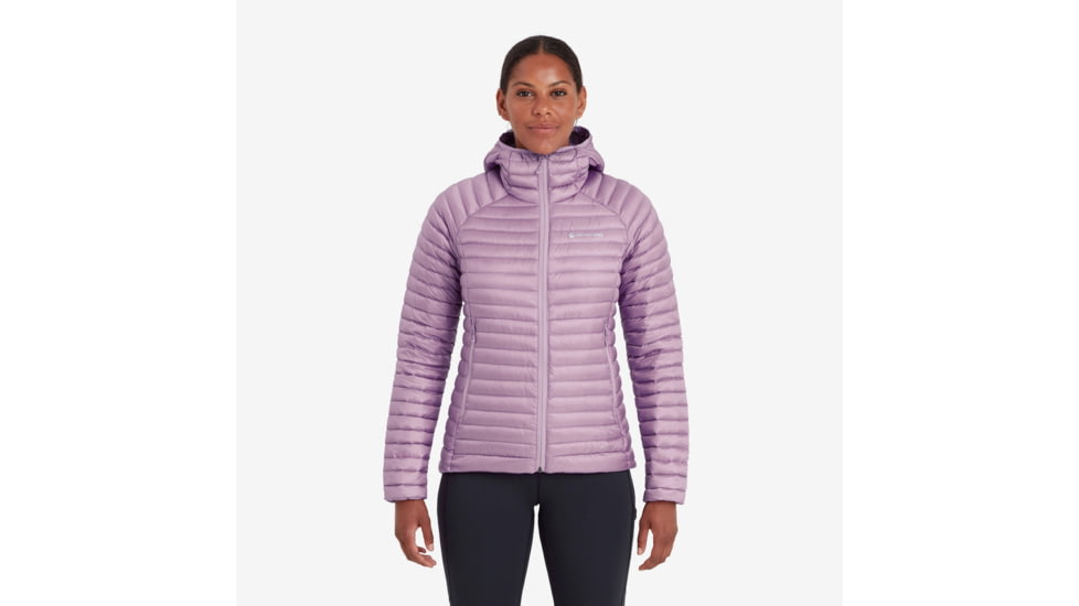 Montane Anti-Freeze Lite Hooded Down Jacket - Women, Large, Allium, FAFLHALMN15