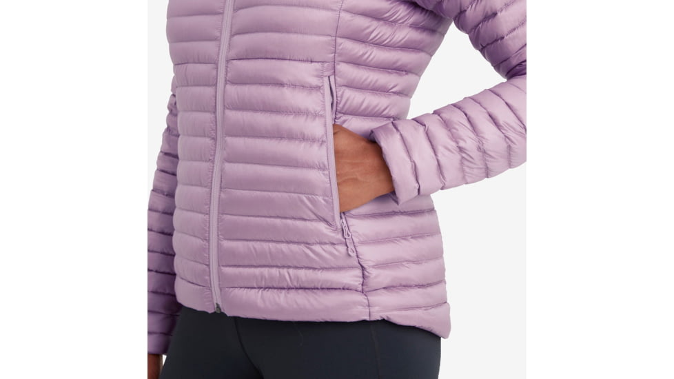 Montane Anti-Freeze Lite Hooded Down Jacket - Women, Large, Allium, FAFLHALMN15