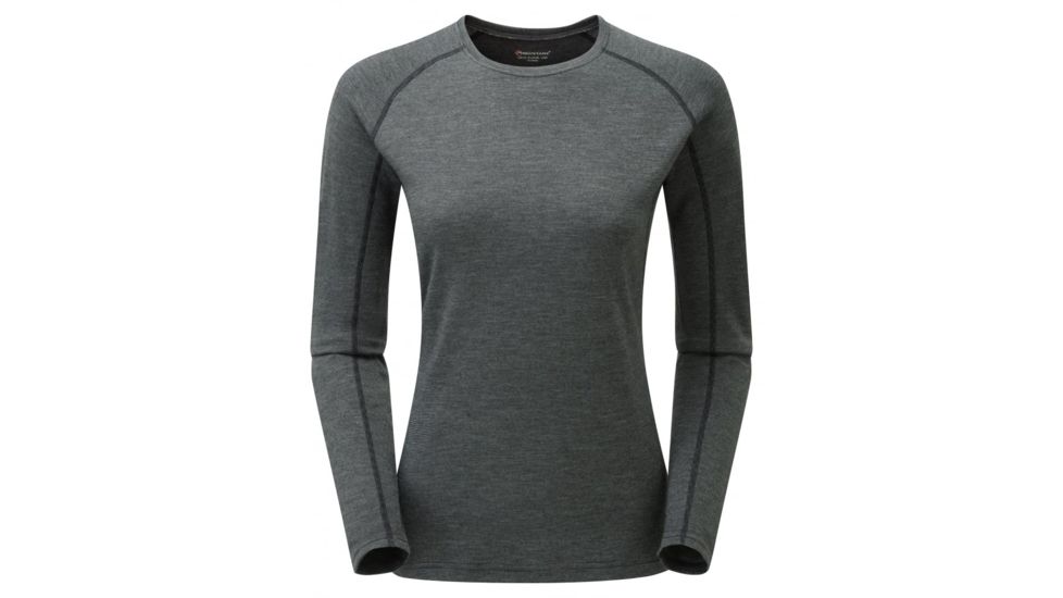Montane Fem Primino 220 L/S T-Shirt, Black, UK8/US6/EUR34 FP2LSBLAA4