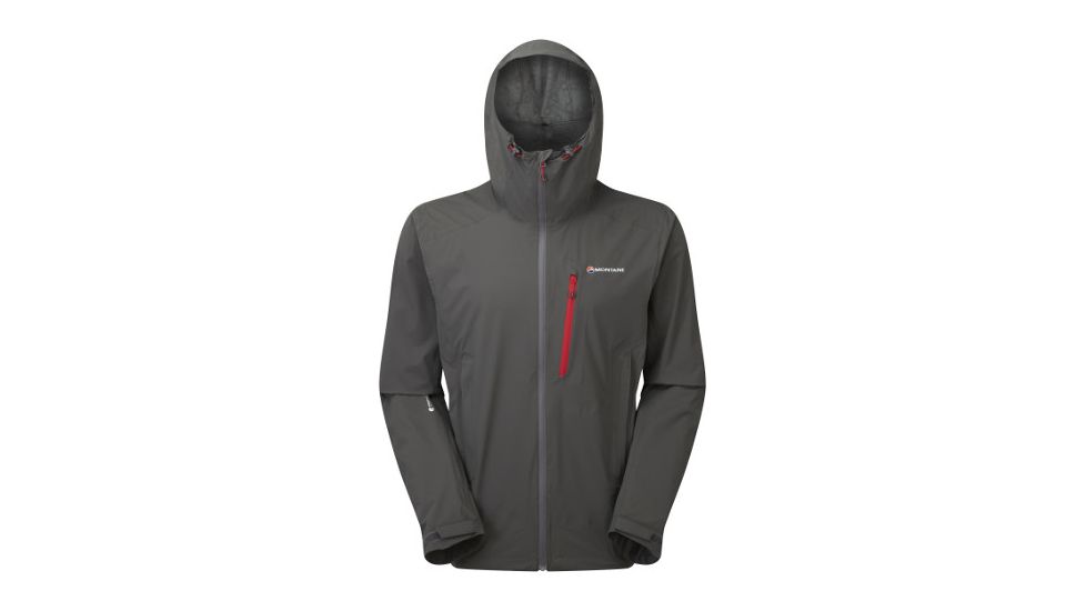 Montane Minimus Stretch Jacket - Men's-Shadow/Alpine Red-Small