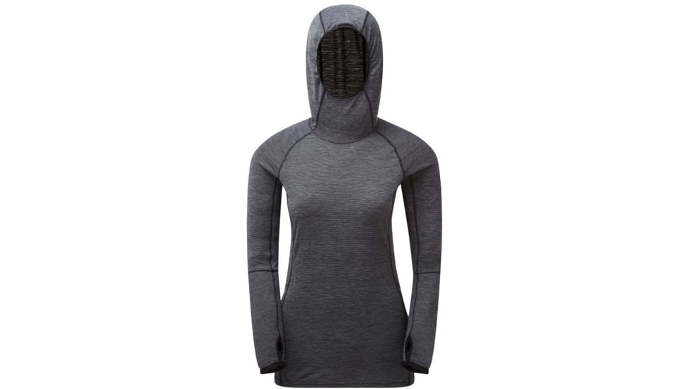 Montane Primino Hybrid Hoodie - Womens, Black, Medium, FPHHOBLAM08