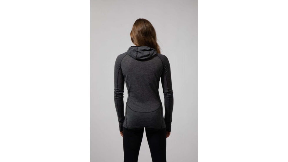 Montane Primino Hybrid Hoodie - Womens, Black, Medium, FPHHOBLAM08