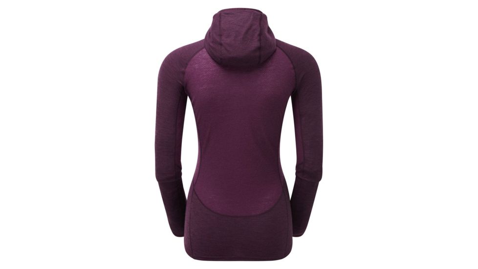 Montane Primino Hybrid Hoodie - Womens, Saskatoon Berry, Medium, FPHHOSASM08