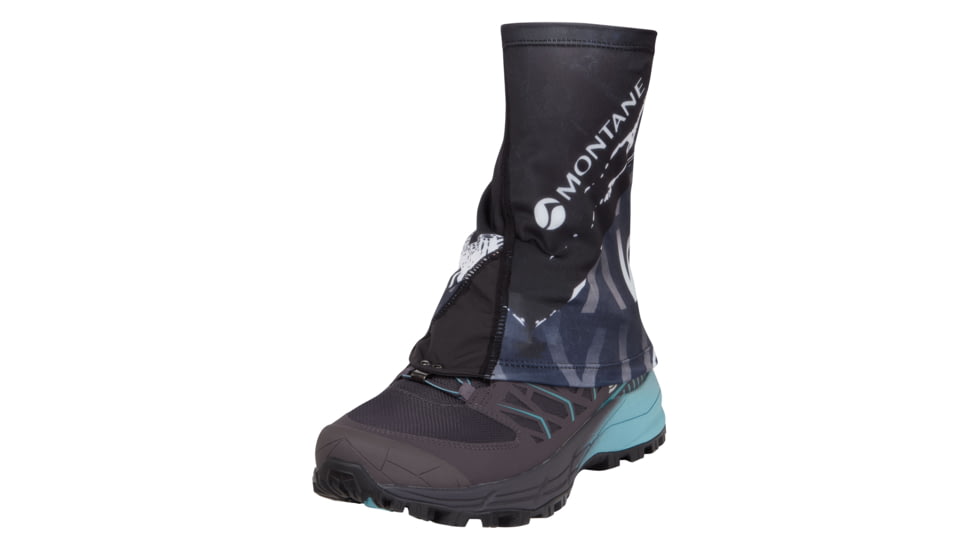 Montane Via Sock-It Gaiter, Black, Medium/Large, ASIGABLAM12