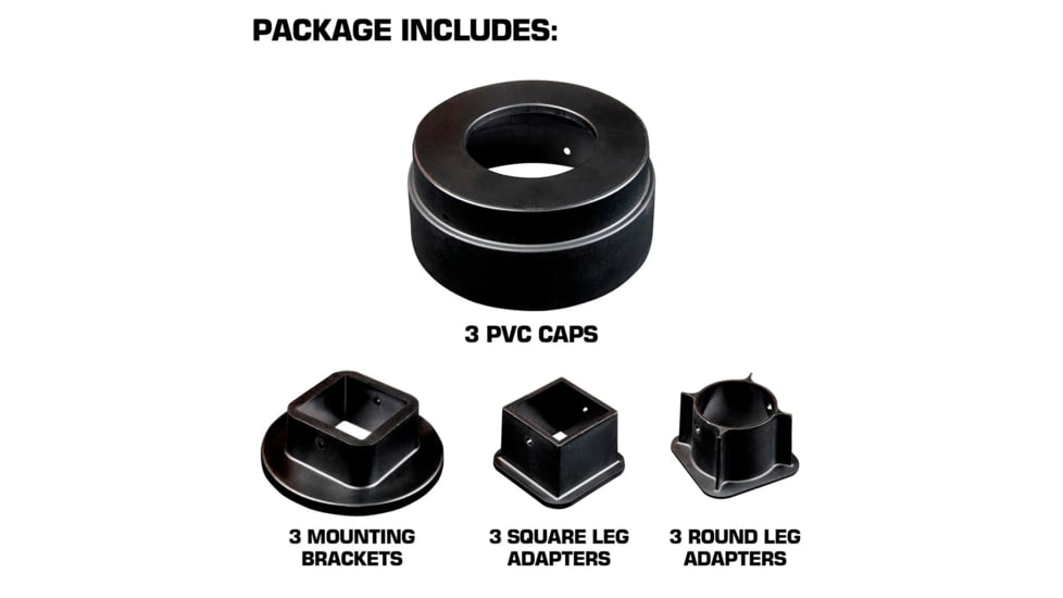 Moultrie Feeder Leg Varmint Deterrent, Black, MFA-15062