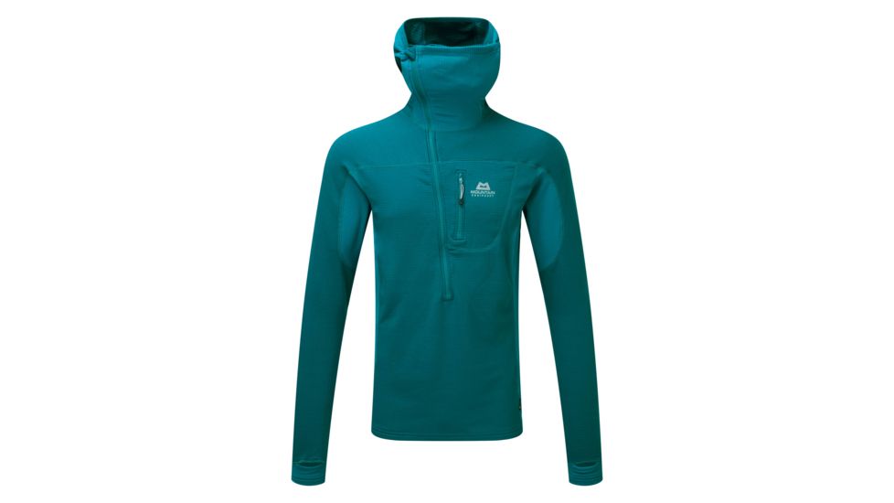 Mountain Equipment Eclipse Hooded Zip-T - Mens, Legion Blue/Tasman, Large, ME-002285-Me-01428 LT-L