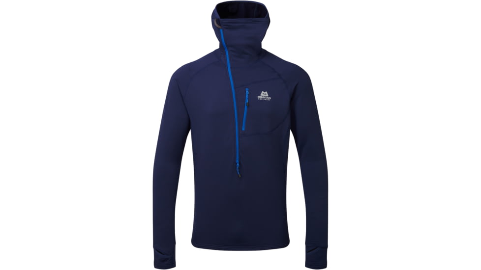 Mountain Equipment Eclipse Hooded Zip Tee - Mens, Medieval Blue, 2XL, ME-005727MBLXXL