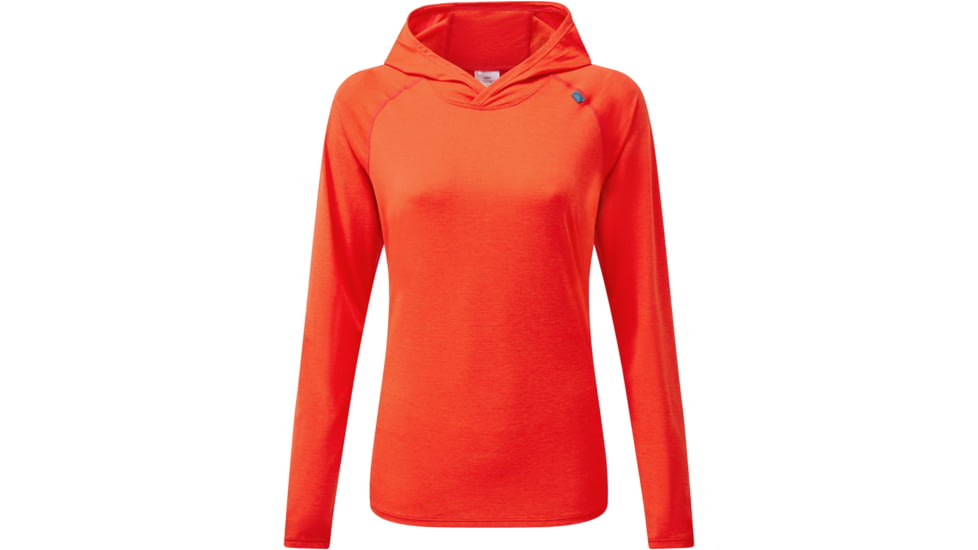 Mountain Equipment Glace Hooded Top - Womens, Mandarin Red, 14, ME-005993MR14