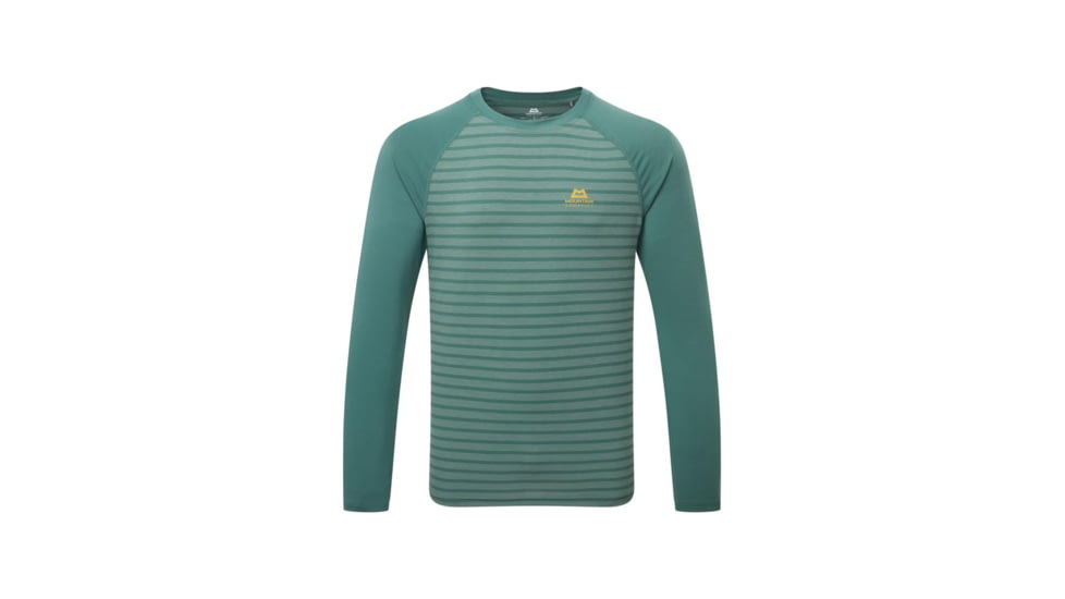 Mountain Equipment Redline LS Tee - Mens, Fern Stripe/Fern, Medium, 01828 Fern Stripe/FernM
