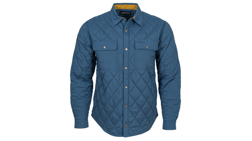 Mountain Khakis Belton Quilted Shirtjac Classic Fit - Mens, Faded Indigo, XL, O86409FADED INDIGOXL