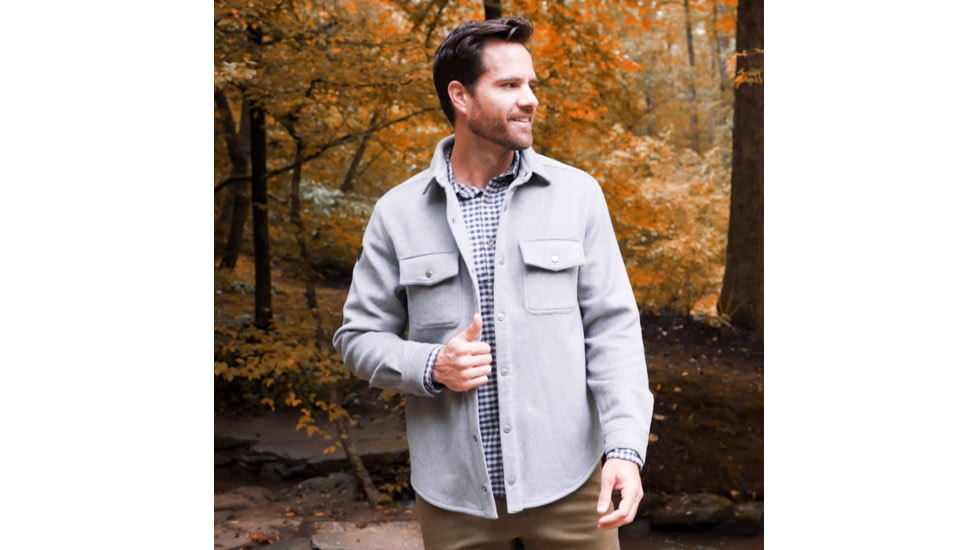 Mountain Khakis Dover Wool Shirtjac Classic Fit - Mens, Forest Moss, XXL, K73301FOREST MOSSXXL