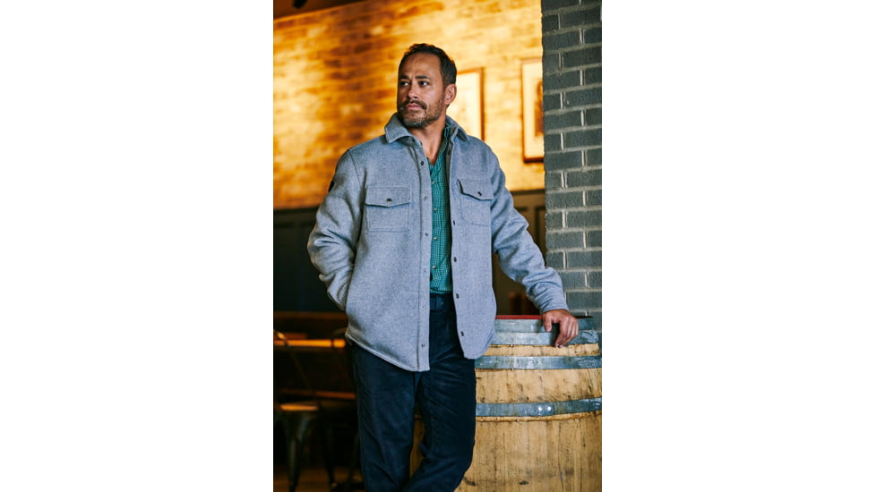 Mountain Khakis Dover Wool Shirtjac Classic Fit - Mens, Forest Moss, XXL, K73301FOREST MOSSXXL