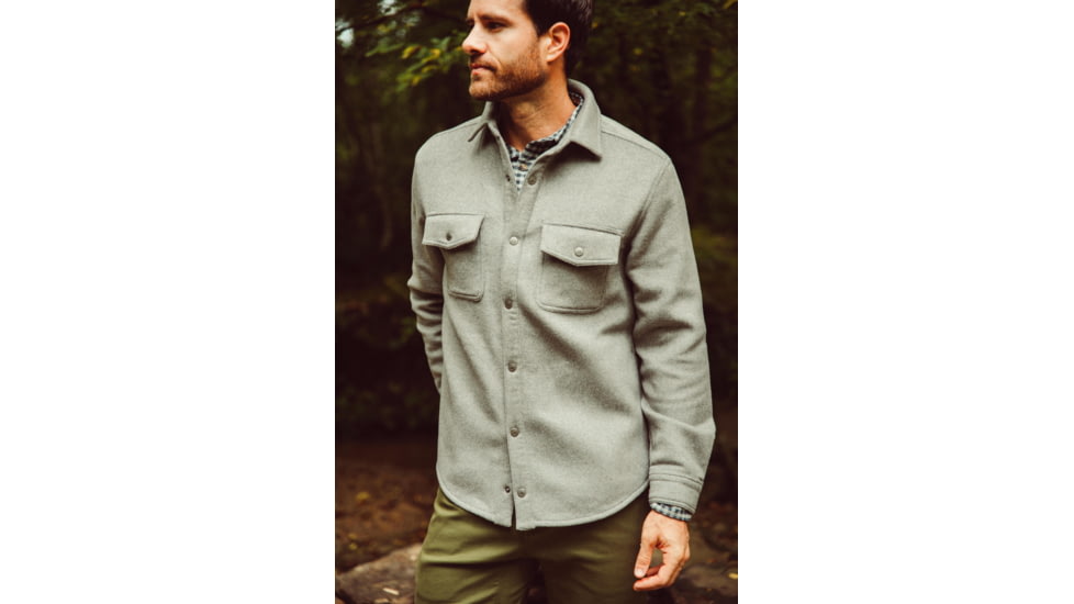 Mountain Khakis Dover Wool Shirtjac Classic Fit - Mens, Forest Moss, XXL, K73301FOREST MOSSXXL