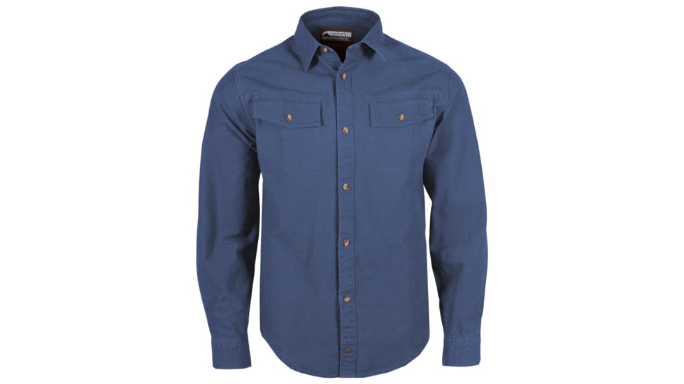 Mountain Khakis Hamilton Chamois Shirt Relaxed Fit - Mens, Faded Indigo, L, K99409FADED INDIGOL