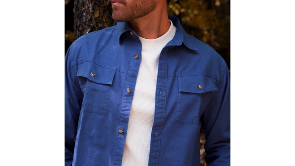 Mountain Khakis Hamilton Chamois Shirt Relaxed Fit - Mens, Faded Indigo, XL, K99409FADED INDIGOXL