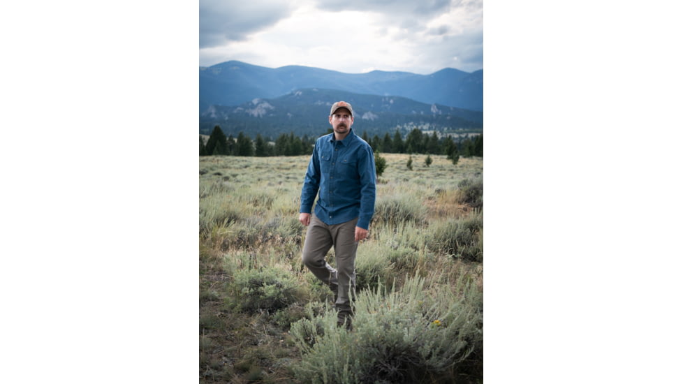 Mountain Khakis Hamilton Chamois Shirt Relaxed Fit - Mens, Faded Indigo, XL, K99409FADED INDIGOXL