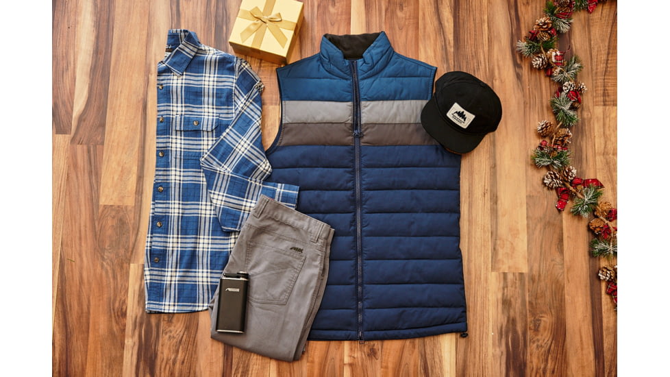 Mountain Khakis Rider Vest Classic Fit - Mens, Crater Navy, L, N57401CRATER NAVYL