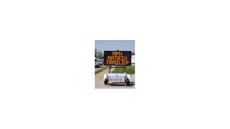 Laser Atlanta Speed Monitor Full Matrix Trailer, 3-line version MPHMTRX2L