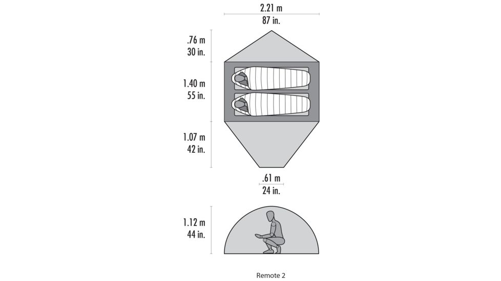 MSR Remote 2 Tent, Orange, 13113
