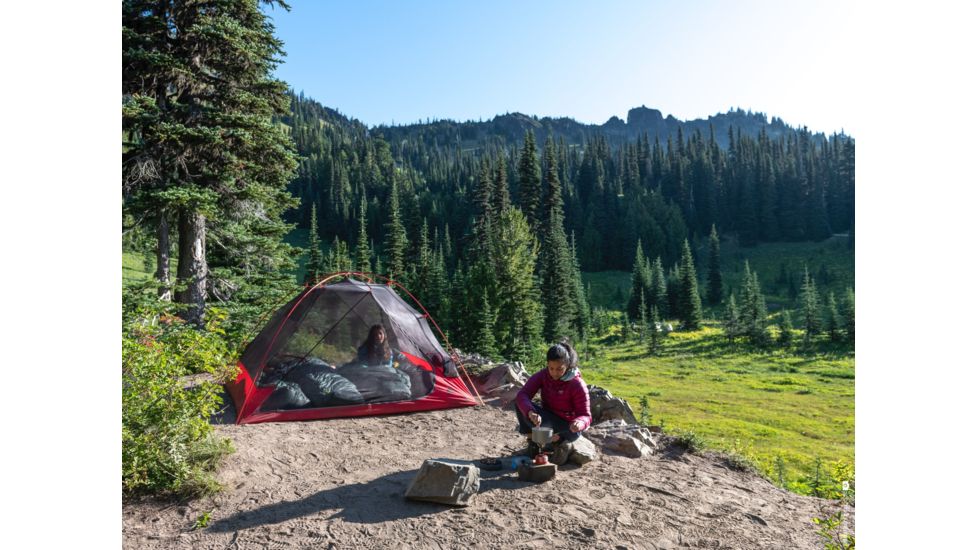 MSR Zoic 4 Tent, Red, 13126