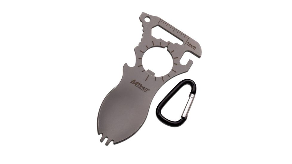 Mtech Stainless Steel Spork Multi Tool, Gray MT-958GY