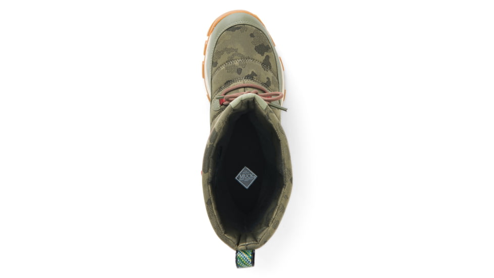 Muck Boots Arctic Ice Nomadic Sport Arctic Grip A.T Lace Boot - Womens, Olive/Camo, 5, NWVA-300-CAM-050