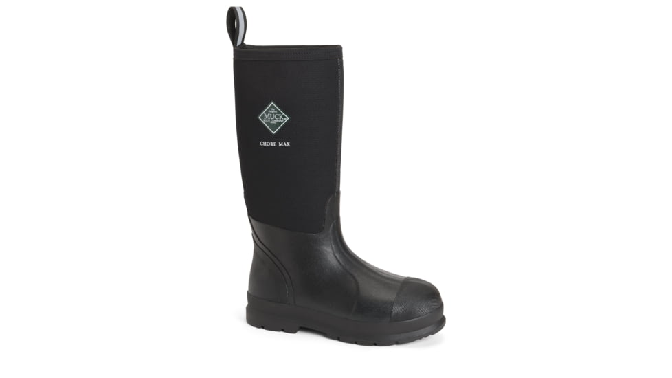 Muck Boots Chore Max Plain Toe - Mens, Black, 14, MAX-000-BLK-140