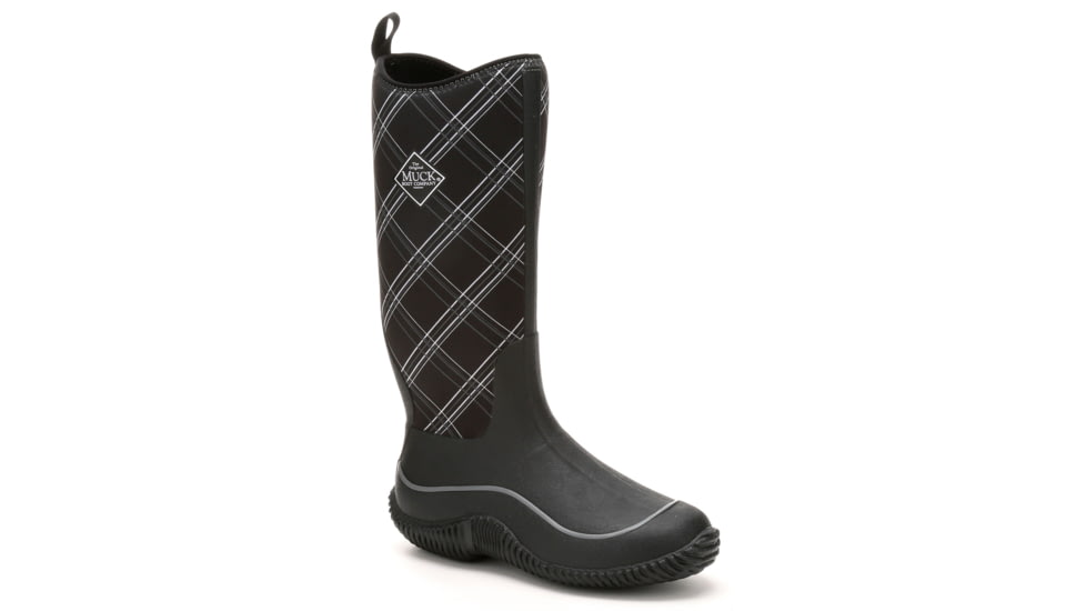 Muck Boots Hale Rubber Boot - Women's-Gray Plaid-Medium-10