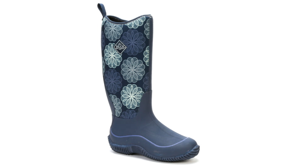 Muck Boots Hale Rubber Boot - Women's-Navy Snowflake-Medium-10