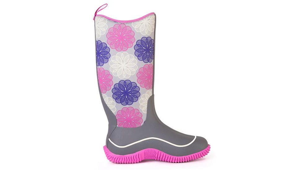 Muck Boots Hale Rubber Boot - Womens-Grey/Pink-Medium-5, Grey/Pink, 5 muk0014-Grey/Pink-Medium-5