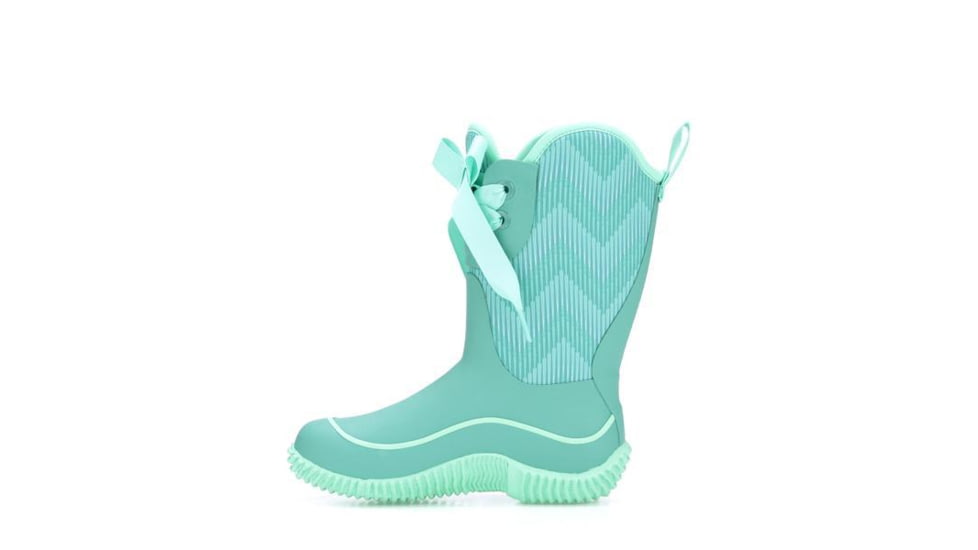Muck Boots Halo Prints Boot - Kids, Blue Chevron, 5, KHL-3WAV-BLU-050