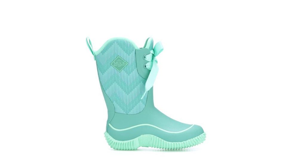 Muck Boots Kid's Halo Prints Boot, Blue Chevron, 3 KHL-3WAV-BLU-030