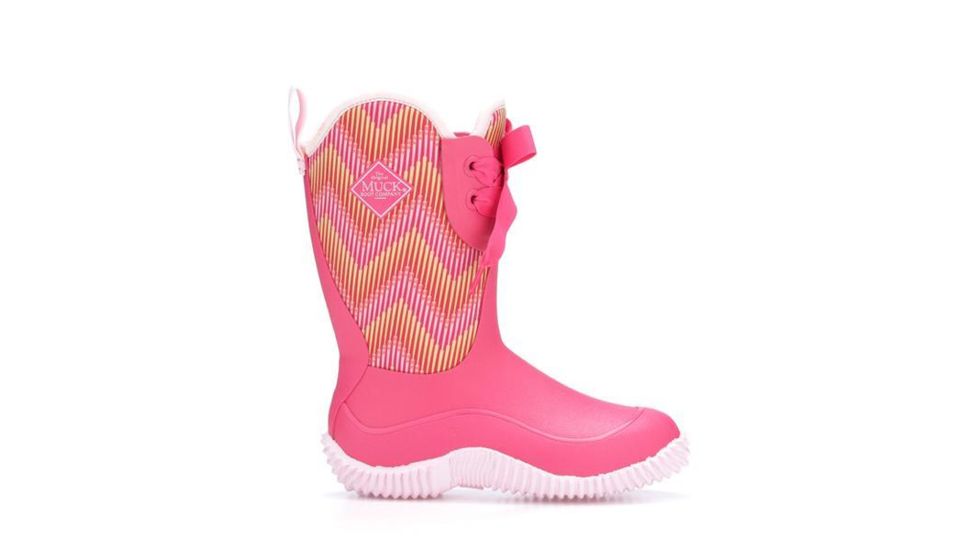 Muck Boots Kid's Halo Prints Boot, Pink Chevron, 10 KHL-4WAV-PNK-100