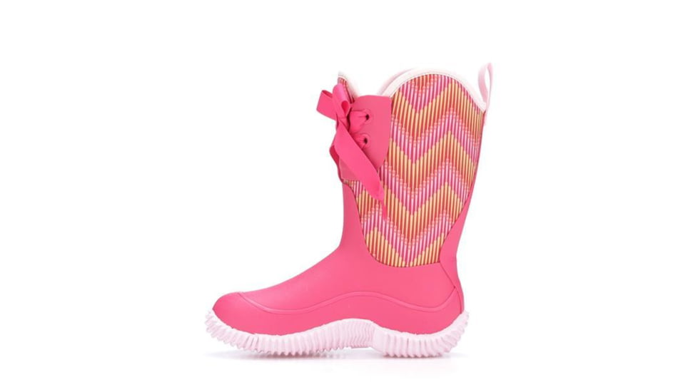 Muck Boots Kid's Halo Prints Boot, Pink Chevron, 10 KHL-4WAV-PNK-100